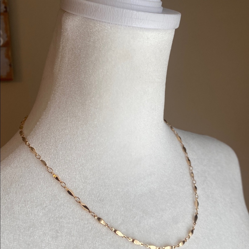 NWOT Gold Chain Prep Trad Fashion Necklace